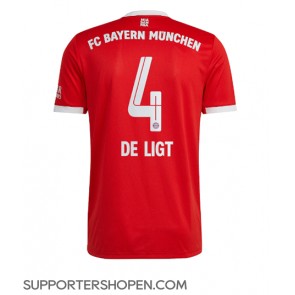 Bayern Munich Matthijs de Ligt #4 Hemma Matchtröja 2022-23 Kortärmad